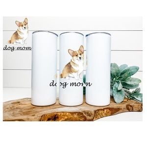 Custom Sublimated Corgi 20 oz Tumlber
